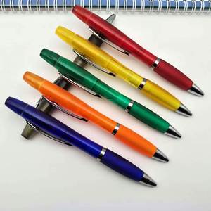 Multipurpose Double Sided Plastic Highlighter Ballpoint <b>Pens</b> with Metal Clip Custom Logo Promotional Use - Product Image 5