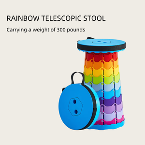 Có thể gập lại có thể thu vào phân Ghế nhựa di động Kính thiên văn Phân co lại cắm trại câu cá vườn ráp gấp Phân - Product Image 6