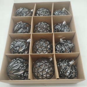 Fabricante al por mayor Treesmas estilo europeo pequeña bola de plástico adornos de árbol de Navidad para uso en interiores y exteriores - Product Image 2