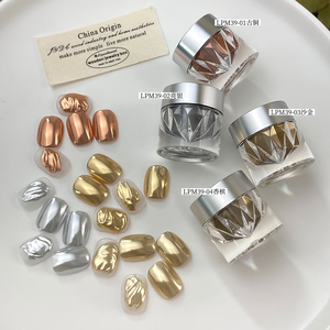 Polvo para Uñas, Polvo de Espejo Superbrillante, 4 Colores, Otoño Invierno, Dorado, Plateado, Purpurina para Uñas, para Decoración de Uñas - Product Image 3