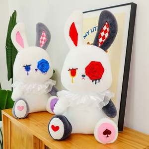 Superbes lapins en peluche mignons, jouets à pousser, décorations de Pâques, cadeaux - Product Image 4