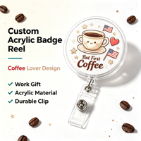 Promo! Aksesoris Perawat Desain Anime Kustom, Tali Retractable, Tempat Kartu ID Akrilik, Penjepit Buaya, UV