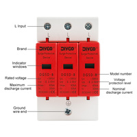 Parafoudre domestique AC SPD T2 3P 10-60KA 385V 2P+N Dispositif de protection contre les surtensions basse tension DIY GO