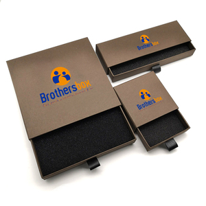 Biodegradable Cardboard Jewelry Drawer <b>Box</b> with Custom Design for Necklace Packaging - Product Image 2