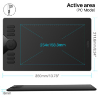 Tablette graphique numérique portable HS610 de conception professionnelle avec 8192 niveaux de pression pour étudiants et enfants