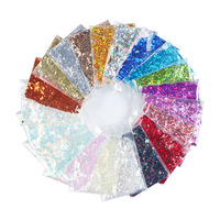 Vente en gros de paillettes pour décoration d'ongles, 10g, paillettes brillantes, flocons, sequins irréguliers, accessoire de manucure, remplissage pour moule en silicone en résine DIY