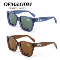 Lunettes de soleil carrées polarisées en acétate personnalisées avec logo, collection 2026 – Fabricant et designer de lunettes de soleil de mode haut de gamme