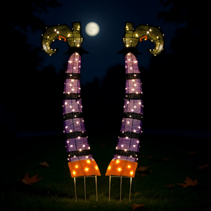 <b>Witch</b> <b>Legs</b> Outdoor Halloween Lights 4 Ft 2D LED Decorations IP65 Waterproof Garden Yard Display - Product Image 2