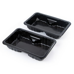 ถาดบรรจุภัณฑ์แบบซ้อนได้สำหรับอาหาร ปรับแต่งได้ตามต้องการ สำหรับเนื้อสัตว์ อาหารทะเล วัสดุ PP สำหรับผลิตภัณฑ์สดแช่เย็นและแช่แข็ง - Product Image 1