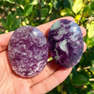Pierre de Mica Violette en Gros, Pierre de Palmier Polie, Figurine Gravée, Totem, Croix, Art Populaire, Décoration d'Intérieur, Cristal de Guérison Reiki - Product Image 3