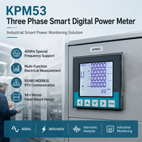Medidor de Energía Trifásico Modbus RS485, Medidor Digital LCD, Analizador de Energía, Medidor de kWh Trifásico, Clase 0.5 de Precisión