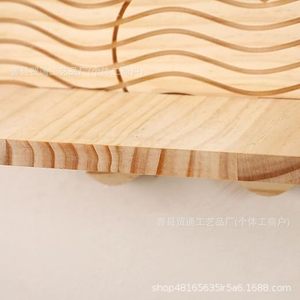 Wooden Heart Shaped <b>Wall</b> Shelf Display Rack For Home Bathroom Bedroom <b>Storage</b> Jewelry Aromatherapy Decorative Organizer - Product Image 2