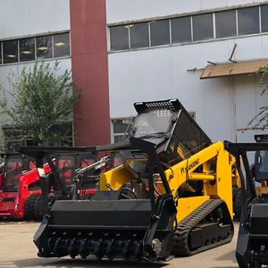 Chargeuses compactes à chenilles pleine grandeur télécommandées à fixation rapide 100hp tête de mulcher à râteau de paysage epa approuvé Euro 5 - Product Image 6