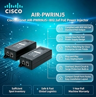 Injecteur PoE pour point d'accès sans fil AIR-PWRINJ5 (externe) IEEE 802.3af, sortie 15,4 W, en stock