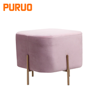 Banc ottoman minimaliste en tissu fait main, avec rangement doux et amovible, idéal pour appartement, chambre, salon, entrée, ou salle de séjour