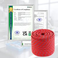 Corde de rigging statique en polyester pour arboriste, 1/2 po x 150 pi, 9000 lb, 48 brins, réglable pour l'escalade, l'arboriculture et le tirage de balançoires