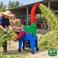 Broyeur de tiges de maïs pour la préparation de la matière première d'ensilage 1500 kg/h – Machine agricole de découpe de fourrage