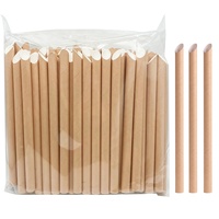 Paille en papier jetable robuste pour emballage individuel de thé à bulles Paille en papier biodégradable