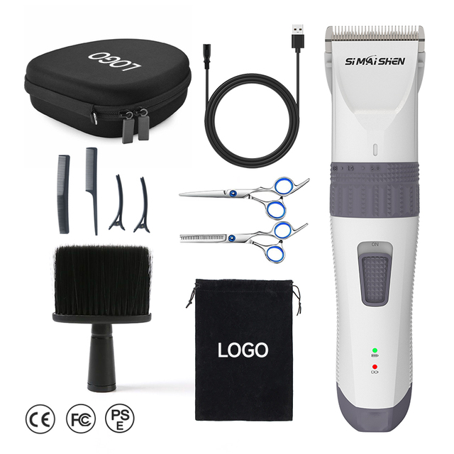 SiMAiSHEN-D6 OEM Professional Powerfull Motor Hair Trimmer Rotate to Adjust Cutting Length Rechargeable Hair Clippers