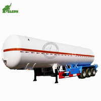 Semi-remorque citerne GPL de 250 bars et 50 000 litres / Citerne GPL pour le transport de bouteilles de gaz / Remorque citerne à carburant