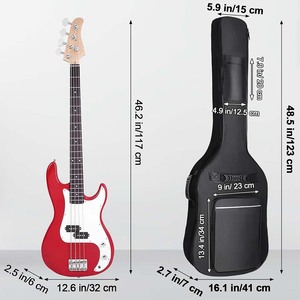 תיק מותאם אישית תיק גיגית <span class=keywords><strong>41</strong></span> ס "מ תיק גב עמיד למים תיק גיטרה אקוסטית כפולה-כתף - Product Image 2
