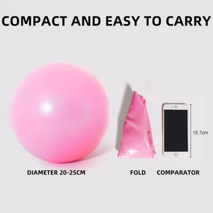 Ballon de yoga Ballon de paille 25cm Écologique Non gonflable Personnalisable Équilibre Fitness Gymnastique Enfants Femmes enceintes Ballon en PVC - Product Image 4