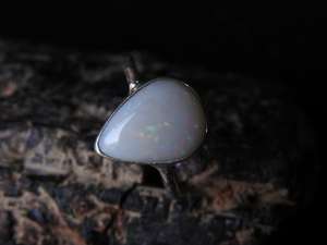 Australian Solid <b>Opal</b> Classic Prong Setting 13x9mm Third Party Certified Wedding <b>Ring</b>-<b>Silver</b> October Birthstone 5US Size - Product Image 6