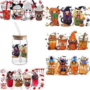 Venta al por Mayor de Calcomanías Personalizadas de Anime y Dibujos Animados, Resistentes al Agua, de Material PET, 16oz 20oz, con Protección UV, para Vasos, Tazas y Globos de Nieve - Product Image 6