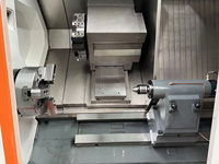 Tour à métaux CNC à 2 axes robuste et écologique, à banc incliné horizontal avec broche simple TCK63
