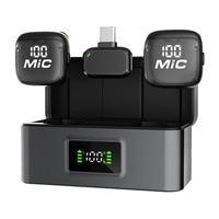 Micrófono Lavalier Inalámbrico ASKS20 con Cancelación de Ruido, Plug & Play, para iPhone, Android, PC, Transmisión en Vivo, Grabación de Vlogs, con Estuche