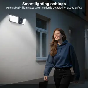 Lampe <span class=keywords><strong>de</strong></span> <span class=keywords><strong>sécurité</strong></span> extérieure intelligente avec capteur <span class=keywords><strong>de</strong></span> mouvement PIR, étanche, 1080P, Wifi sans fil, IP, caméra LED pour cour - Product Image 5