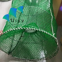 Camarón pez negro bacalao Ling cangrejo acuicultura trampa plástico resorte jaula y olla para piscicultura