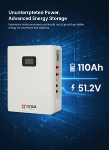 แบตเตอรี่ลิเธียมพลังงานแสงอาทิตย์ Ginza Gen3 51.2V 110Ah 5kWh แบบติดผนัง LiFePO4  10000 รอบการใช้งาน สำหรับบ้าน พร้อมการรับประกัน CAN - Product Image 3