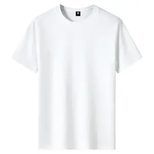 Dtg-Camisetas estampadas para hombre, ropa de talla grande, blanca, con lavado de ácido, Vintage, personalizada