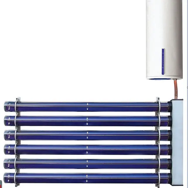 Balkon Muur Opknoping Heat Pipe Zonnecollector Horizontale Zonneboiler Split Verplichte Circulatiesysteem Verwarming