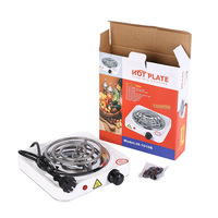Kompor Listrik Portabel Mini 1000W Daya Tinggi untuk Dapur, Pemanas Listrik untuk Kopi dan Memasak