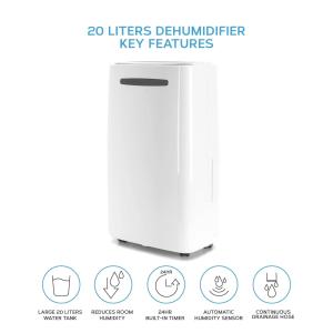 FUDA Hot Sale <b>20L</b>/D Air Dry Machine Home Smart Portable Dehumidifier Dehumidifier Fan - Product Image 4