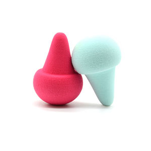 Ensemble d'éponge de beauté Pochoirs à sourcils Outils de maquillage Pas d'éponge de maquillage en latex Maquillage lavable Éponge de perfectionnement - Product Image 1