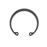 DIN472 65Mn/Stainless Steel Internal Circlips Retaining Rings with Black Finish for Heavy Industry Applications
