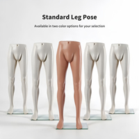 Mannequin homme double corps entier 543, pour présentation de pantalons, en plastique PE incassable, couleur chair, blanc, direct usine