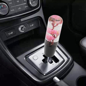 15/20CM <strong>Crystal</strong> Resin Underwater Black <strong>Gold</strong> Glitter Cherry Blossom Flower Shift <strong>Knob</strong> for Auto Interior Accessories - Product Image 5