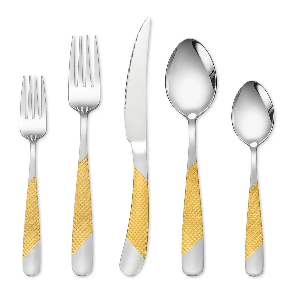 Stainless Steel Flatware Mirror Polished Cutlery Utensil Set,Home Kitchen Eating Tableware ,Include Fork Knife Spoon Set
