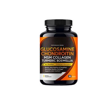 グルコサミンコンドロイチン錠MSMサポート付き60錠関節健康補助食品エネルギーブーストグルコサミン錠OEMパッケージ - Product Image 1