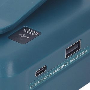 <span class=keywords><strong>ADP05</strong></span> 14,4 V/18V Lion batería USB/tipo C Puerto convertidor foco de luz adaptador de cargador al aire libre BL1830B para Mak Itas - Product Image 6