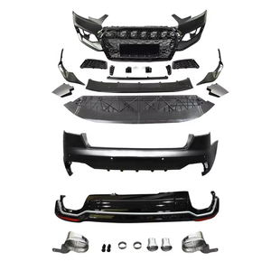 Kit carrosserie complet RS4 style pour Audi A4 S4 B9 avec pare-chocs avant et arrière et calandre nid d'abeille pour Audi A4 B9 S4 2017 2018 2019 2020 - Product Image 1