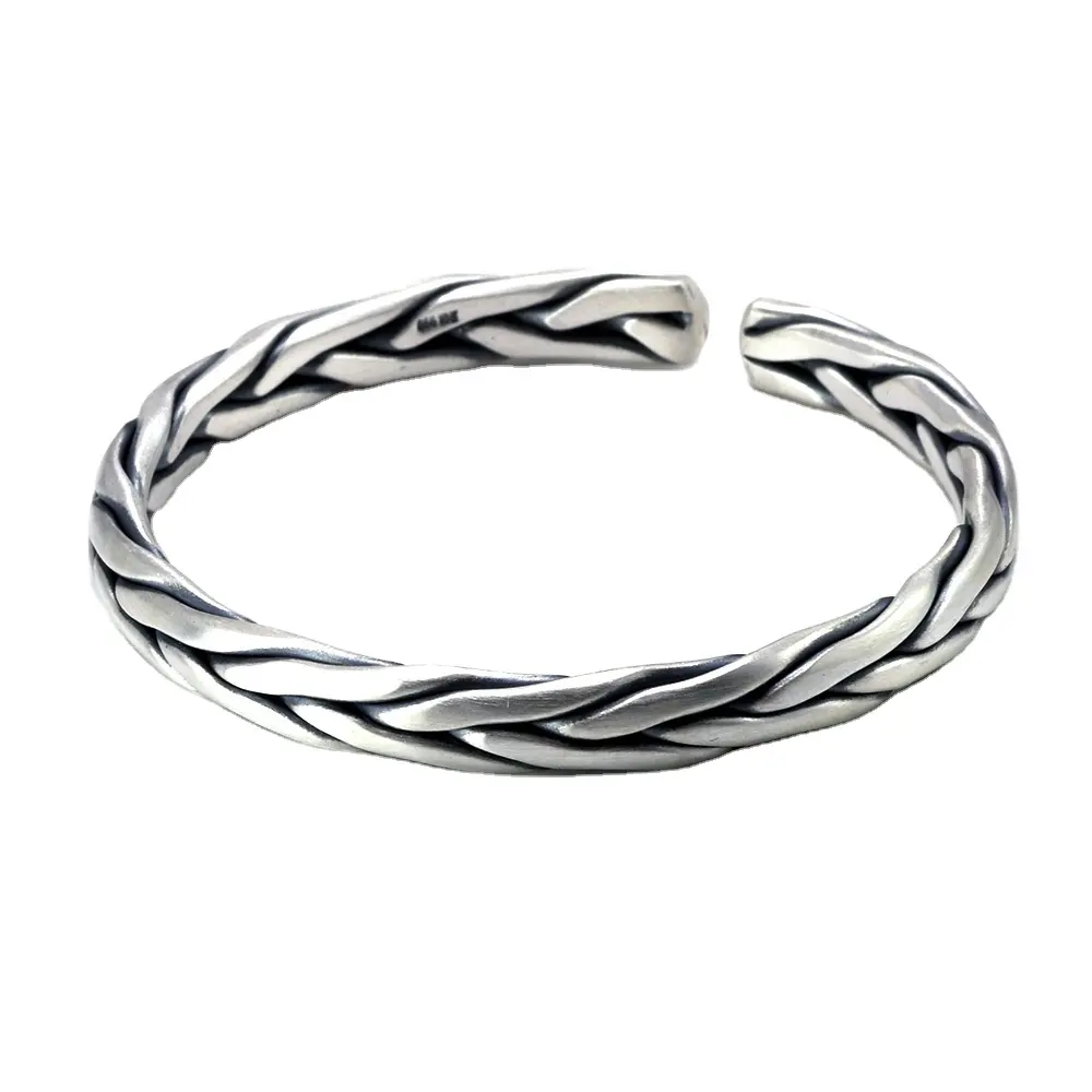 DG Women's 6.5" Silver Stainless-Steel Heart CZ Bangle Bracelet*BOX
