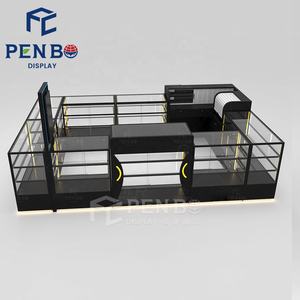 كشك عرض حديث للهواتف المحمولة كشك عرض لمتاجر تسوق وتصليح هواتف زجاجية بتصميم محل إصلاح هواتف عالي الجودة - Product Image 5