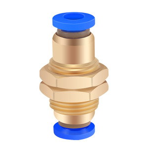 <b>Quick</b> Coupler Brass Pneumatic <b>Connector</b> PM 4 PM 6 PM 8 PM 10 PM 12 Direct Straight Type - Product Image 1
