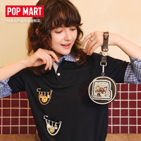Pour POP MART Original pour Labubu POP BEAN Coffee Factory Series-Boîtes mystère à aimant pour réfrigérateur