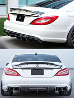 Pour 2012-2018 Mercedes Benz CLS CLS63 diffuseur arrière W218 W219 C257 diffuseur arrière en Fiber de carbone modèle R